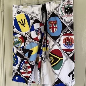 Billabong Boardshorts Size 30 World Flags Men’s